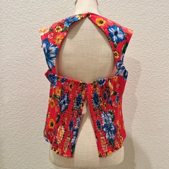 CHELSEA & VIOLET Women’s Ophelia Square Neckline Floral Sleeveless Blouse.SizeXL - Picture 7 of 9